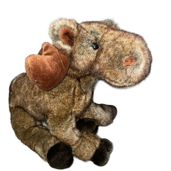 Douglas Moose Plush Stuffed Animal Wildlife 14" Nursery Decor Baby Shower Gift - Picture 9 of 10